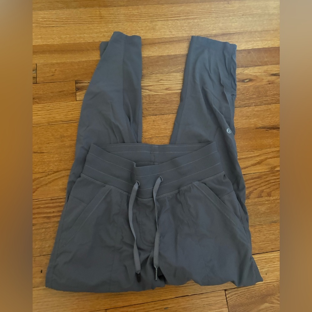 Purple Lululemon dance studio pants
